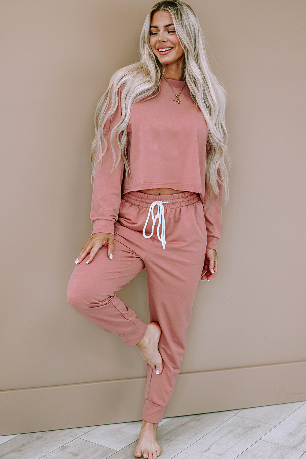 2-Piece Pink Lounge Set